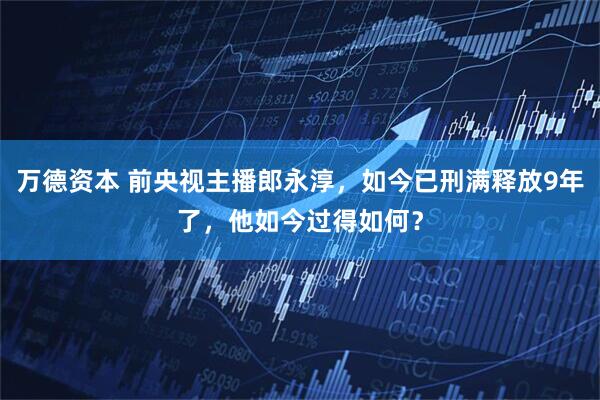 万德资本 前央视主播郎永淳，如今已刑满释放9年了，他如今过得如何？
