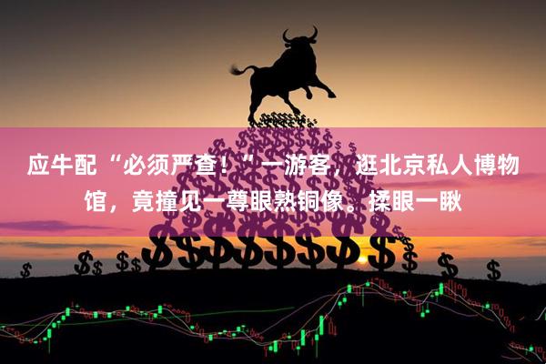 应牛配 “必须严查!”一游客,逛北京私人博物馆,竟撞见一尊眼熟铜像。揉眼一瞅